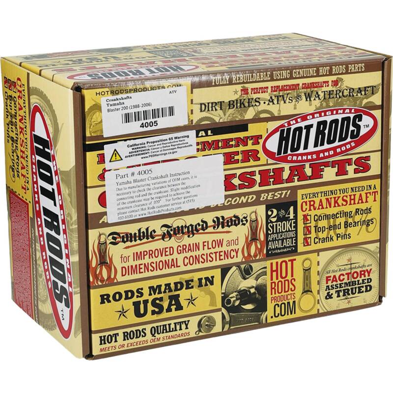 Yamaha YFS 200 Blaster Crankshaft - Hot Rods - Premium - `88-`06